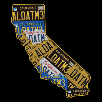CALI PLATES - PREMIUM LADIES S/S TEE - BLACK Design