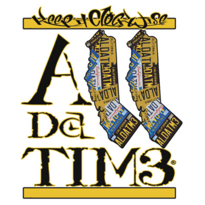 ADT CALI INVERT - PREMIUM MEN'S S/S TEE - WHITE Design