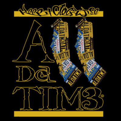 ADT CALI INVERT - PREMIUM MEN'S S/S TEE - BLACK Design