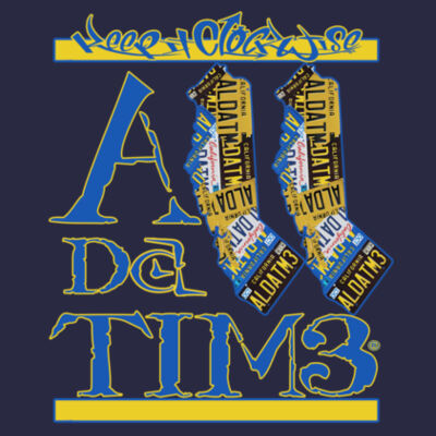 ADT CALI INVERT - PREMIUM MEN'S S/S TEE - NAVY Design
