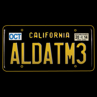 ADT CALI PLATE - BLACK - PREMIUM UNISEX PULLOVER HOODIE - BLACK Design