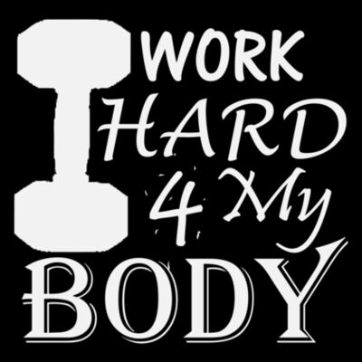 I WORK HARD - PREMIUM LADIES RACERBACK TANK - BLACK Design