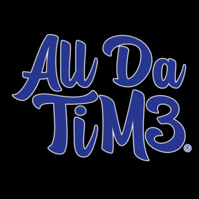 ALL DA TIME SCRIPT - PREMIUM LADIES S/S TEE - BLACK Design
