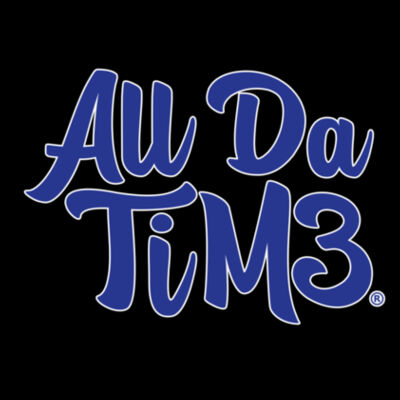 ALL DA TIME SCRIPT - PREMIUM MEN'S S/S TEE - BLACK Design