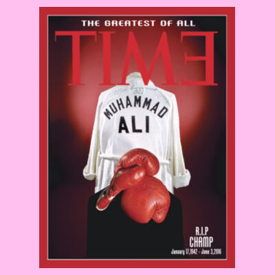 GREATEST OF ALL TIME - PREMIUM LADIES S/S TEE - PINK - 7JTBKF Design