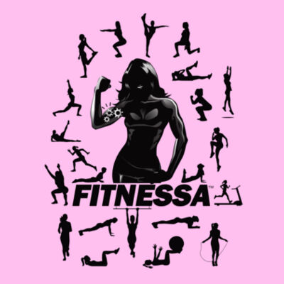 FITNESSA - PREMIUM WOMEN'S S/S TEE - PINK - U7F6EH Design