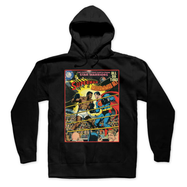 ALI COMIC - PREMIUM UNISEX PULLOVER HOODIE - BLACK Thumbnail