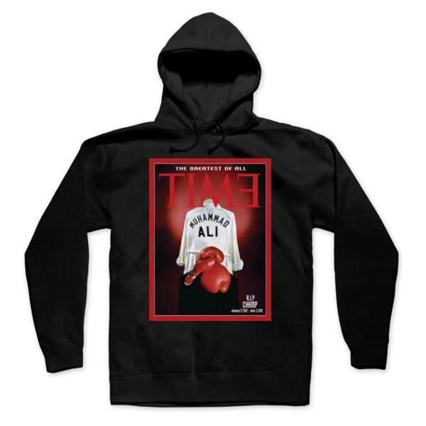 GREATEST OF ALL TIME - PREMIUM UNISEX PULLOVER HOODIE - BLACK Thumbnail