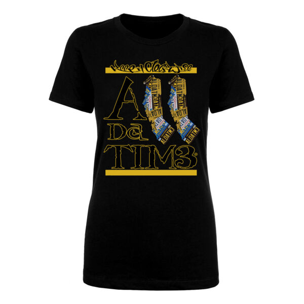 ADT CALI INVERT - PREMIUM LADIES TEE - BLACK Thumbnail