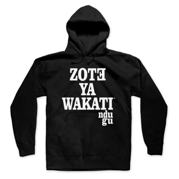 ZOTE YA WAKATI (ADT SWAHILI) - PREMIUM UNISEX PULLOVER HOODIE - BLACK Thumbnail