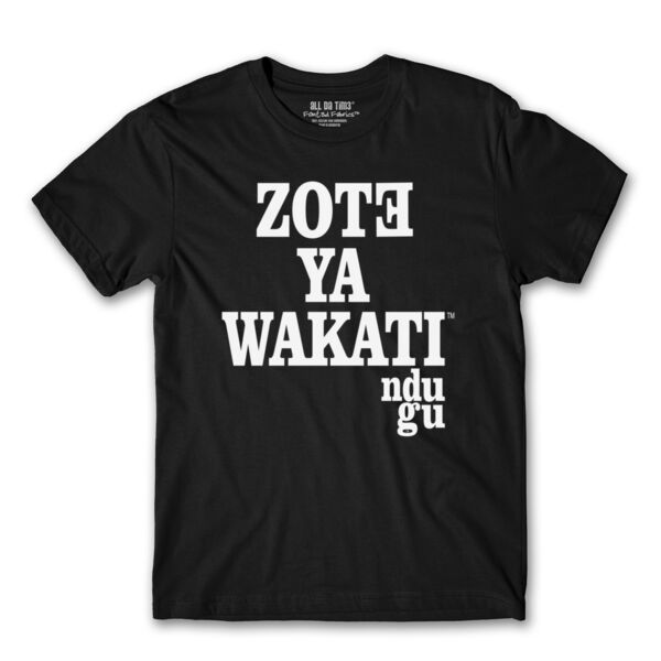 ZOTE YA WAKATI (ADT SWAHILI) - PREMIUM MEN'S S/S TEE - BLACK Thumbnail