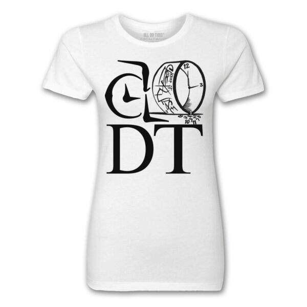 ADT PLUS LOGO - PREMIUM LADIES S/S TEE - WHITE Thumbnail