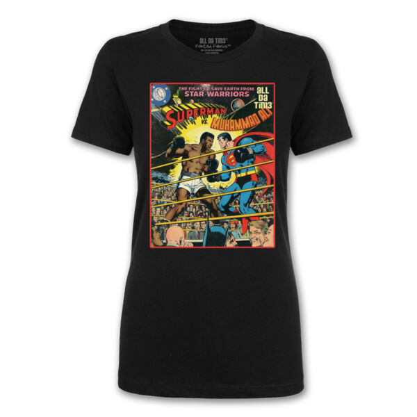 ALI COMIC - PREMIUM LADIES S/S TEE - BLACK Thumbnail