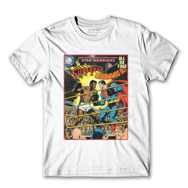 ALI COMIC - PREMIUM MEN'S S/S TEE - WHITE Thumbnail