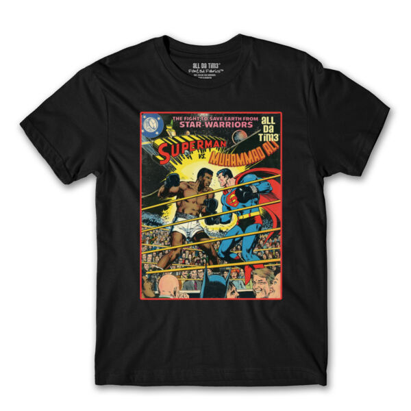 ALI COMIC - PREMIUM MEN'S S/S TEE - BLACK Thumbnail