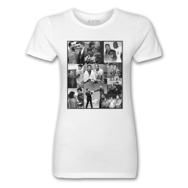 ALI COLLAGE - PREMIUM LADIES S/S TEE - WHITE Thumbnail