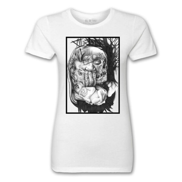 CRADLE 2 DA GRAVE - PREMIUM LADIES S/S TEE - WHITE Thumbnail