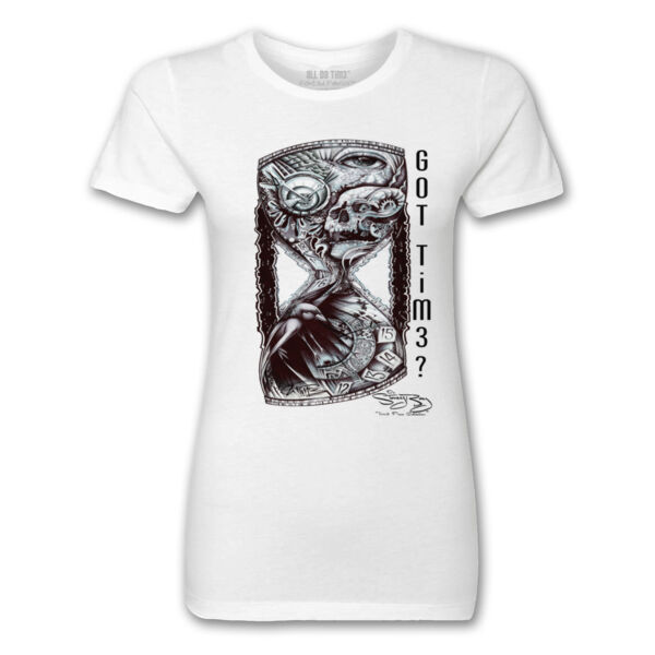 GOT TIME? - PREMIUM LADIES S/S TEE - WHITE Thumbnail