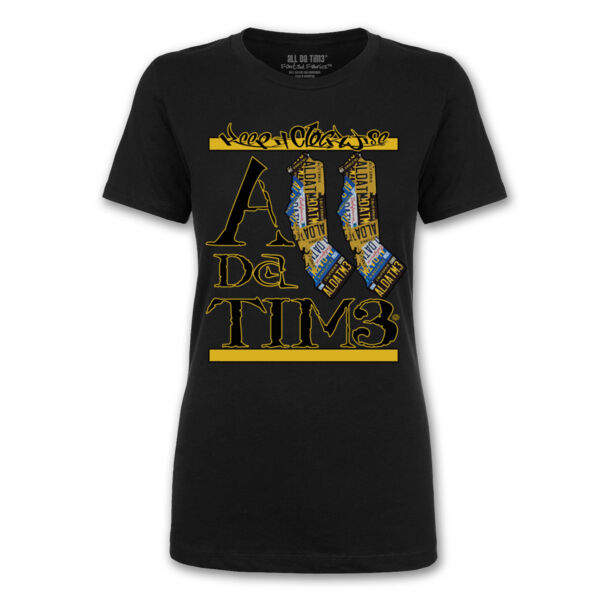 ADT CALI INVERT - PREMIUM WOMEN'S S/S TEE - BLACK Thumbnail
