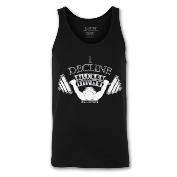 I DECLINE STRESS - PREMIUM MEN'S TANK TOP - BLACK Thumbnail