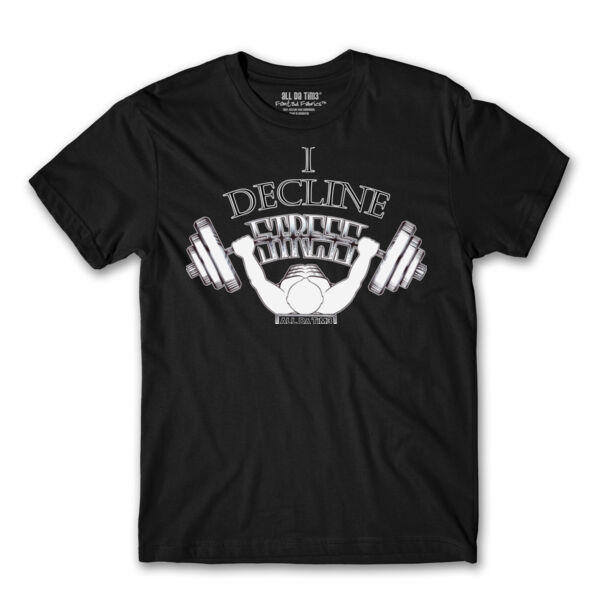 I DECLINE STRESS - PREMIUM MEN'S S/S TEE - BLACK Thumbnail