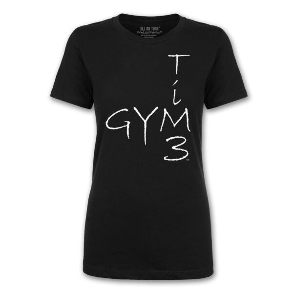GYM TIM3 - PREMIUM WOMEN'S S/S TEE - BLACK Thumbnail
