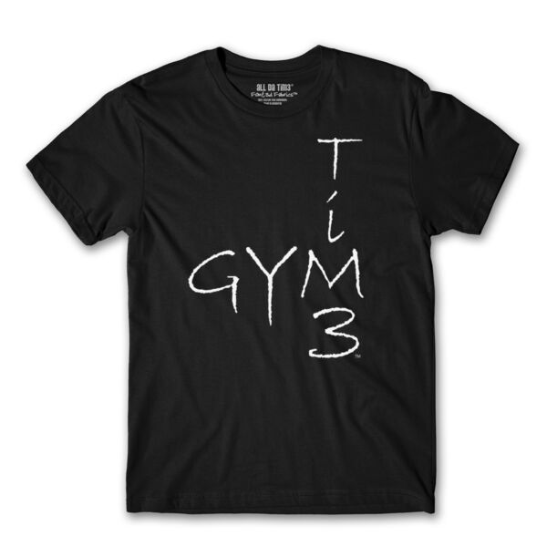 GYM TIM3 - PREMIUM MEN'S S/S TEE - BLACK Thumbnail