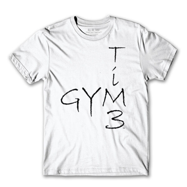 GYM TIM3 - PREMIUM MEN'S S/S TEE - WHITE Thumbnail