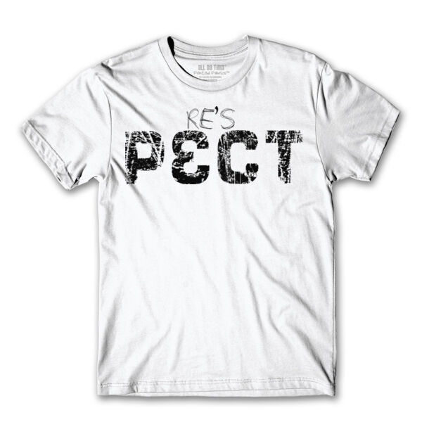 RE'S-PECT - PREMIUM UNISEX S/S TEE - WHITE Thumbnail