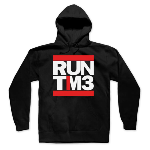 RUN TIME - PREMIUM UNISEX PULLOVER HOODIE - BLACK Thumbnail