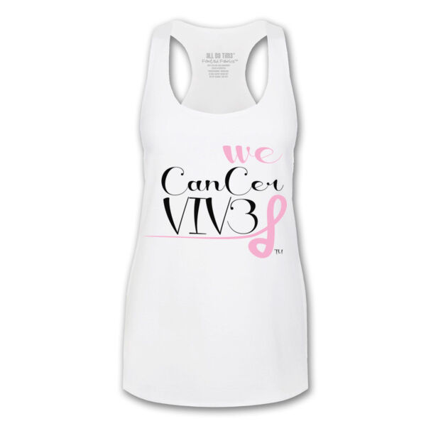 WE CANCER VIVE - PREMIUM LADIES S/S TEE - WHITE Thumbnail