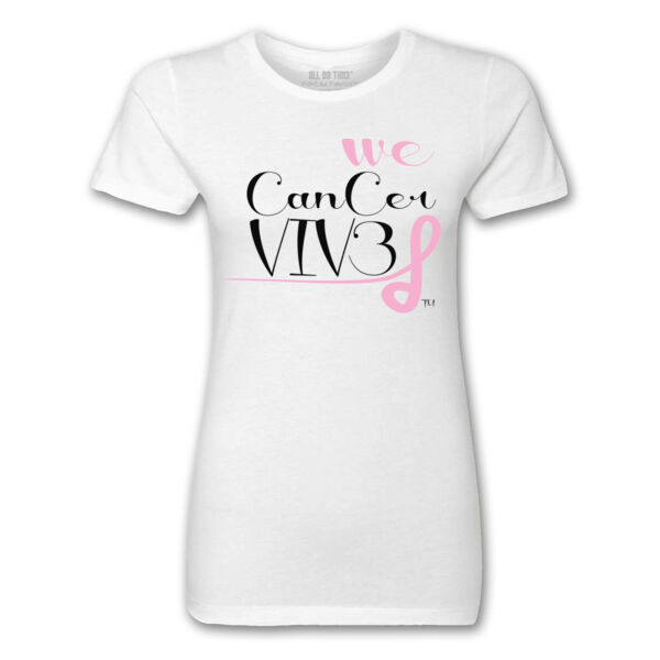 WE CANCER VIVE - PREMIUM LADIES S/S TEE - WHITE Thumbnail