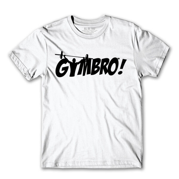 GYMBRO! - PREMIUM MEN'S S/S TEE - WHITE Thumbnail