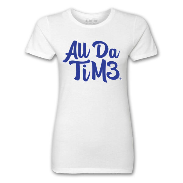 ALL DA TIME SCRIPT - PREMIUM LADIES S/S TEE - BLACK Thumbnail