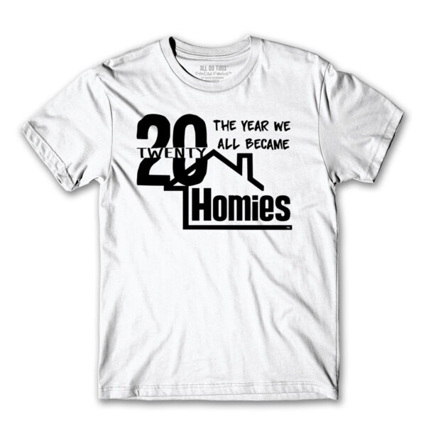 2020 WE'RE ALL HOMIES - PREMIUM MEN'S S/S TEE - WHITE Thumbnail