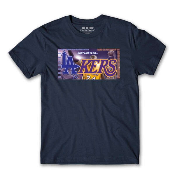 LAKERS / DODGERS - PREMIUM MEN'S S/S TEE - NAVY BLUE Thumbnail