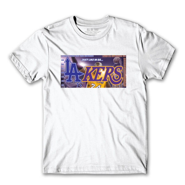 LAKERS / DODGERS - PREMIUM MEN'S S/S TEE - WHITE Thumbnail