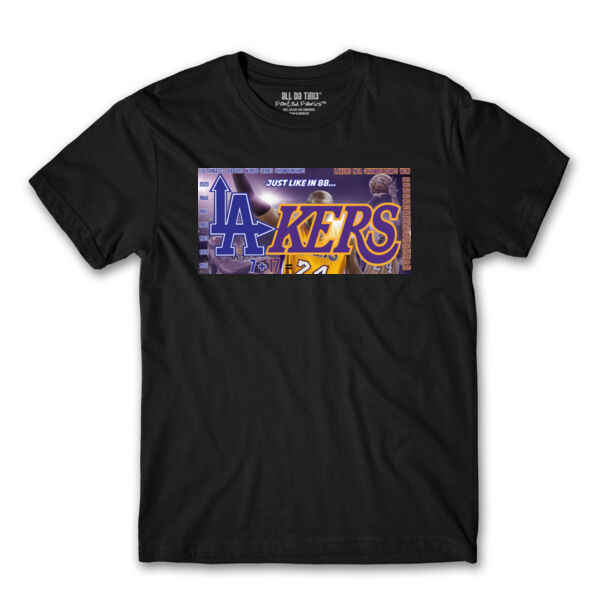 LAKERS / DODGERS - PREMIUM MEN'S S/S TEE - BLACK Thumbnail