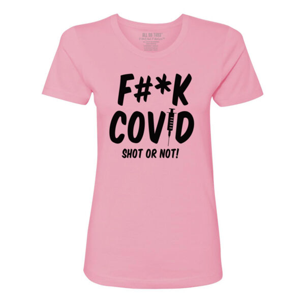 F#*K COVID - PREMIUM LADIES S/S TEE - PINK - MRGVT6 Thumbnail