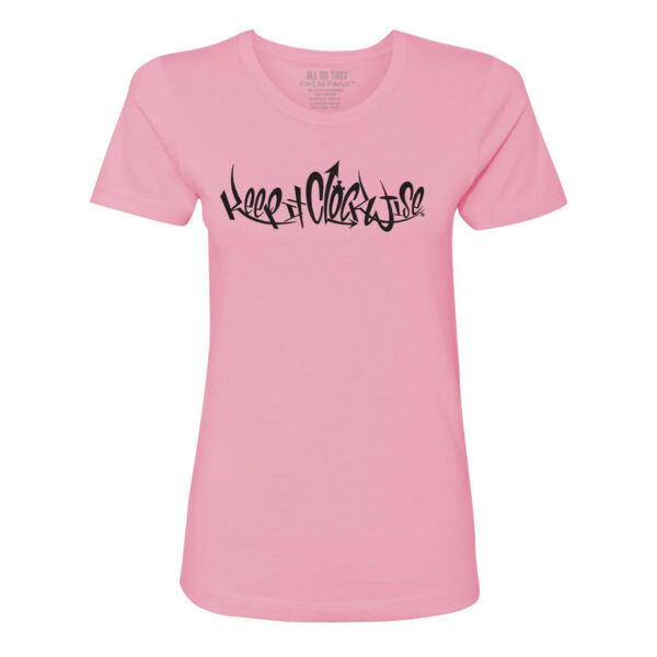 KEEP IT CLOCKWISE - PREMIUM LADIES S/S TEE - PINK Thumbnail