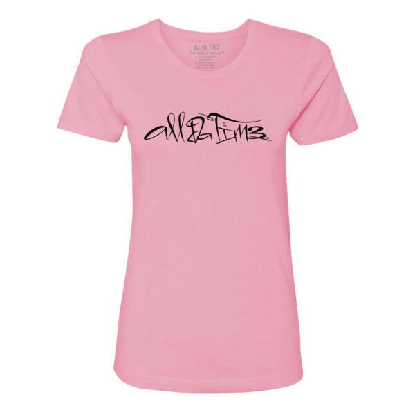 ALL DA TIM3 SCRIPT - PREMIUM LADES S/S TEE - PINK - 4ZAUH1 Thumbnail