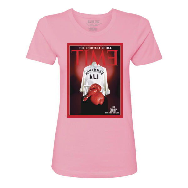 GREATEST OF ALL TIME - PREMIUM LADIES S/S TEE - PINK - 7JTBKF Thumbnail