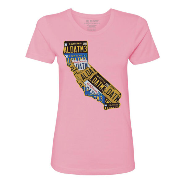 CALI PLATES - PREMIUM LADIES S/S TEE - PINK - CDA5TP Thumbnail