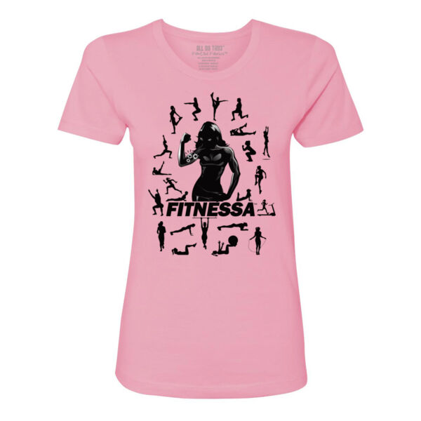 FITNESSA - PREMIUM WOMEN'S S/S TEE - PINK - U7F6EH Thumbnail