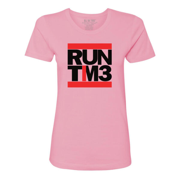 RUN TIME - PREMIUM LADIES S/S TEE - PINK - VE1FAW Thumbnail